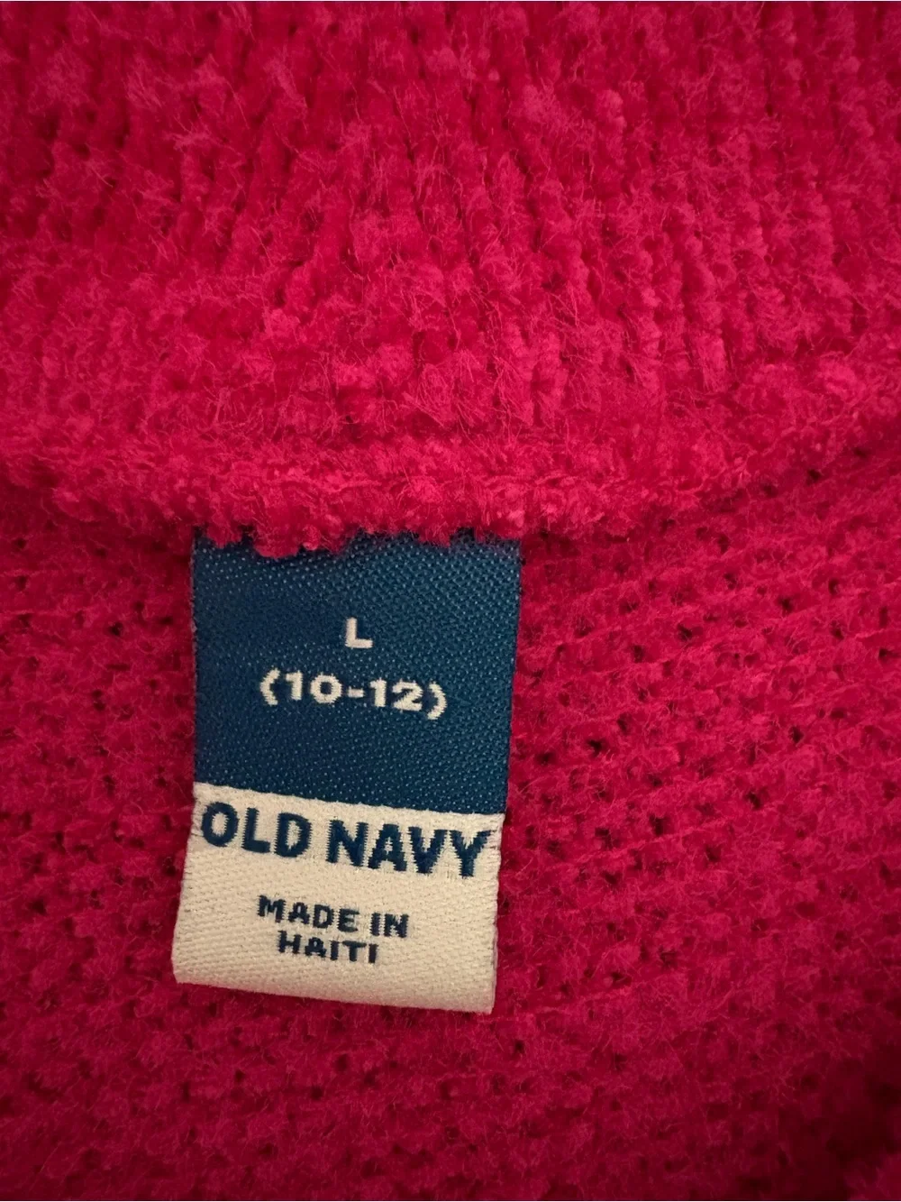 Old Navy Bright Fuchsia Knit Sweater